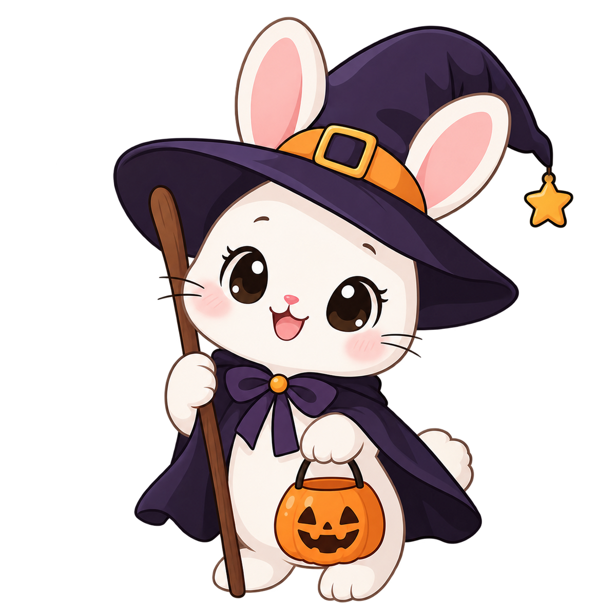 Pack Clipart Animaux Mignons Déguisés Halloween – PNG Kawaii à Imprimer | Téléchargement Instantané