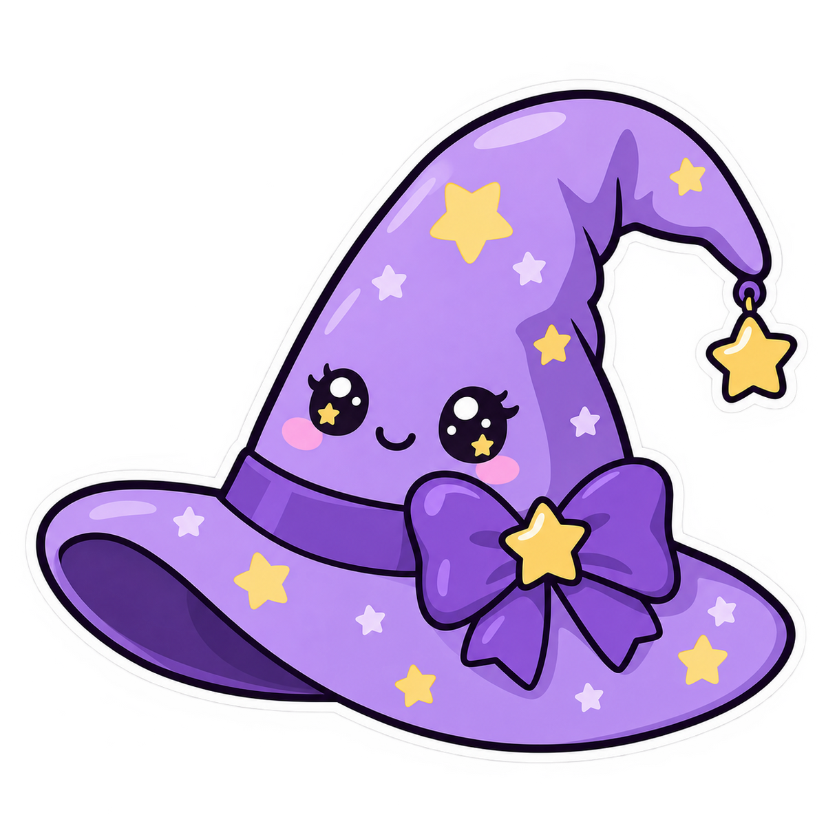 Stickers Halloween Kawaii à Imprimer – 10 PNG Téléchargement Instantané | Fantômes Citrouilles Chats