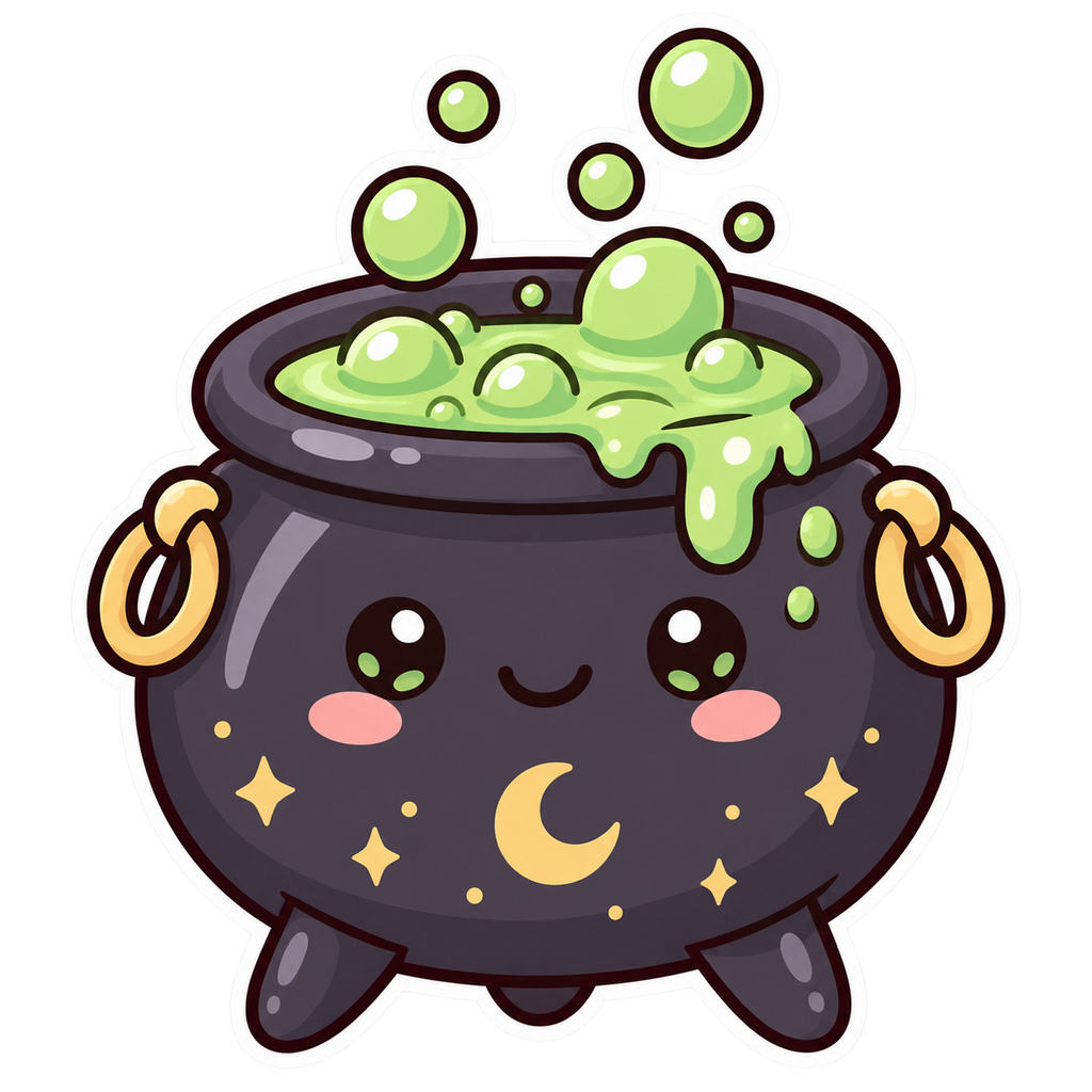 Stickers Halloween Kawaii à Imprimer – 10 PNG Téléchargement Instantané | Fantômes Citrouilles Chats
