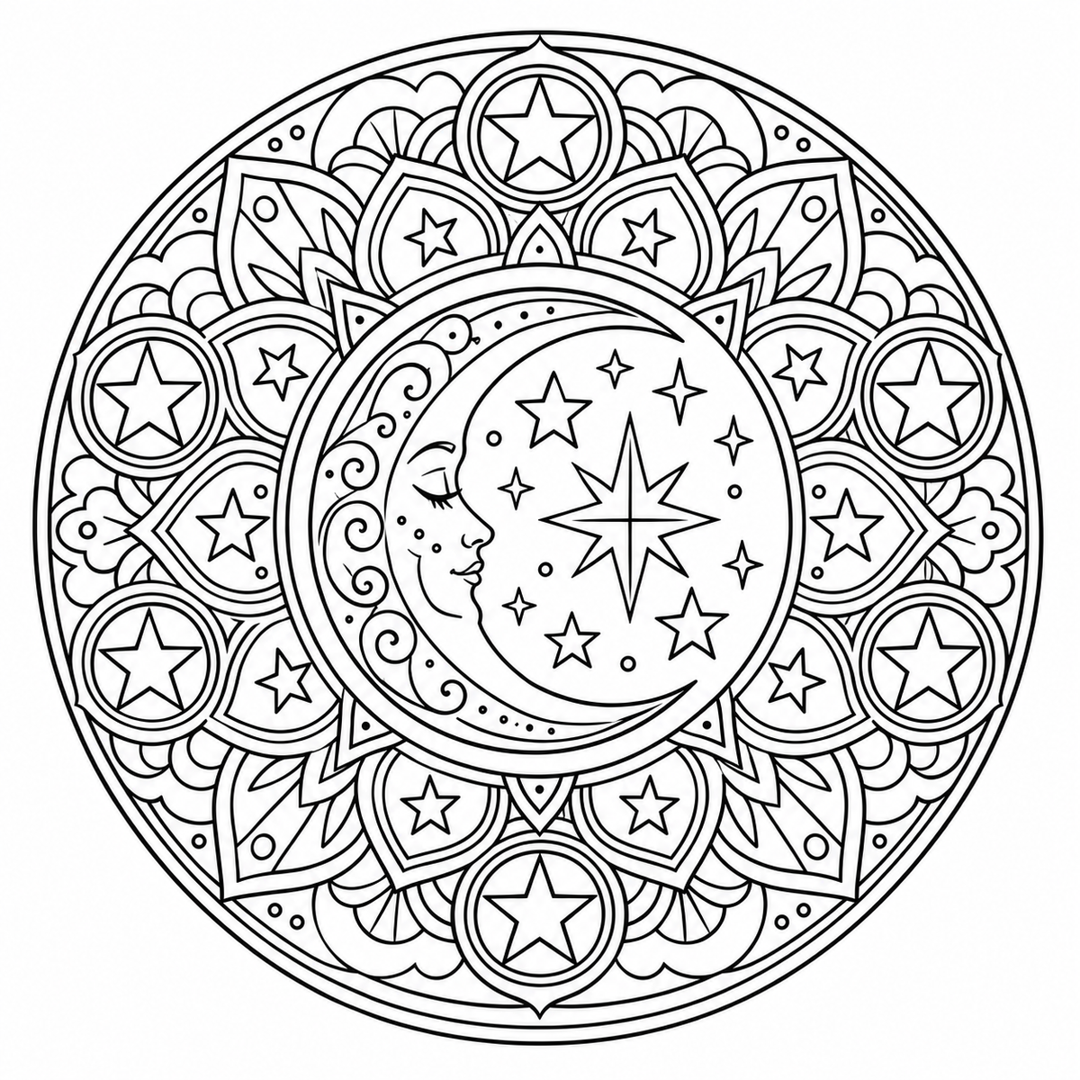 Pack 10 Mandalas Halloween à Colorier – Pages Coloriage Adulte Citrouille PNG | Téléchargement Instantané