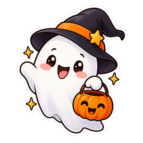 Mini Pack Halloween Gratuit – 1 Mandala + 1 Sticker Kawaii PNG | Téléchargement Instantané