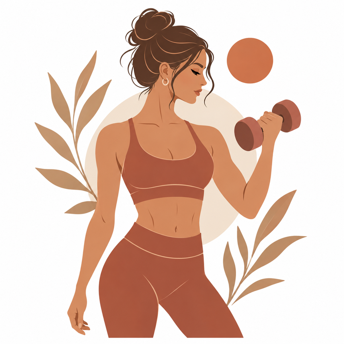 Pack Illustrations Girlboss Fitness Motivation à Imprimer – Affiche Sport Femme PNG | Téléchargement Instantané
