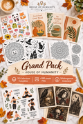 Grand Pack House of Humanity – 10 collections numériques à imprimer, téléchargement instantané