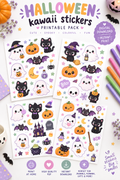 Stickers Halloween Kawaii Pinterest