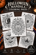 Mandalas Halloween Pinterest