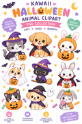 Pack Clipart Animaux Mignons Déguisés Halloween Pinterest