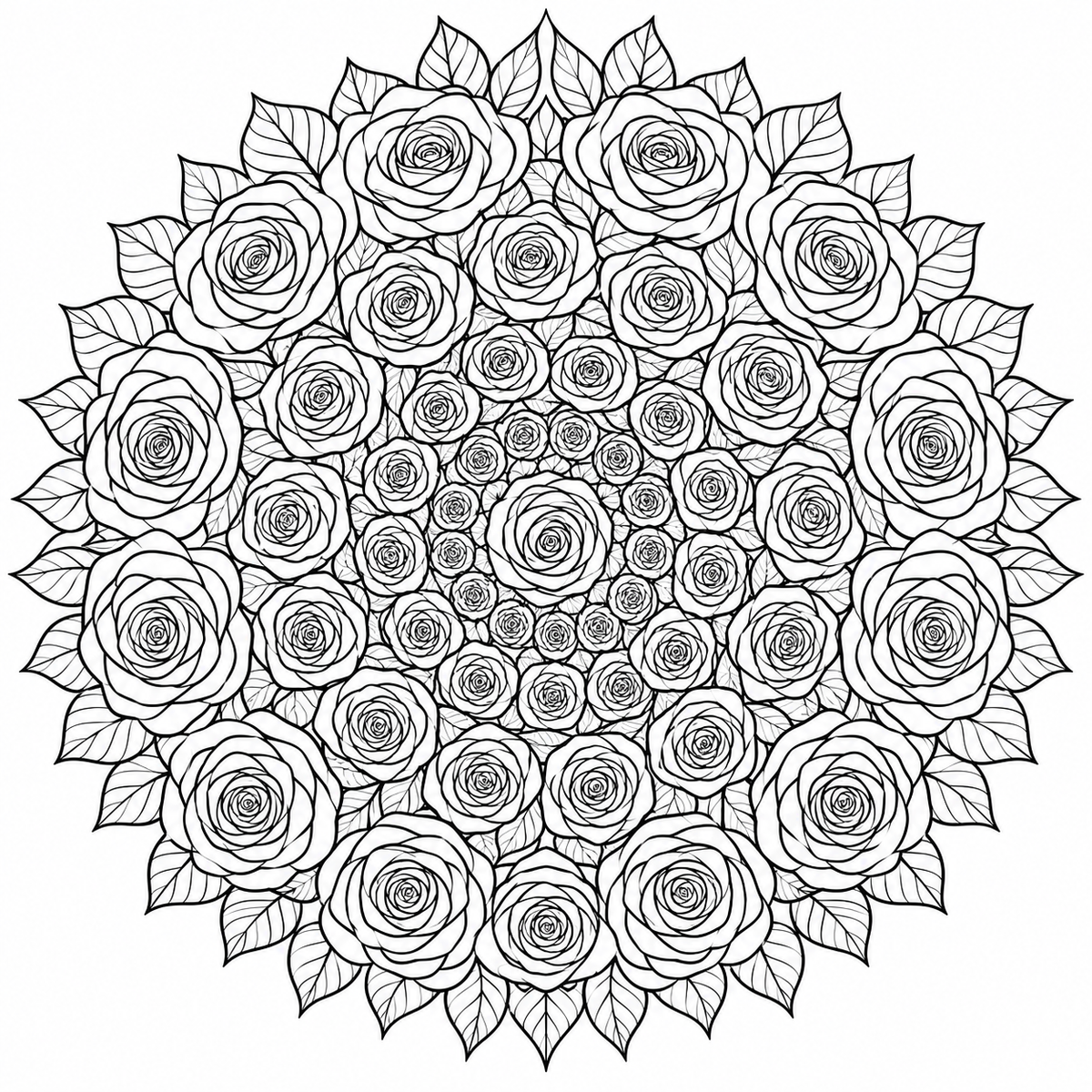 Pack 10 Mandalas Zen à Colorier – Pages Coloriage Adulte Anti-stress PNG | Téléchargement Instantané