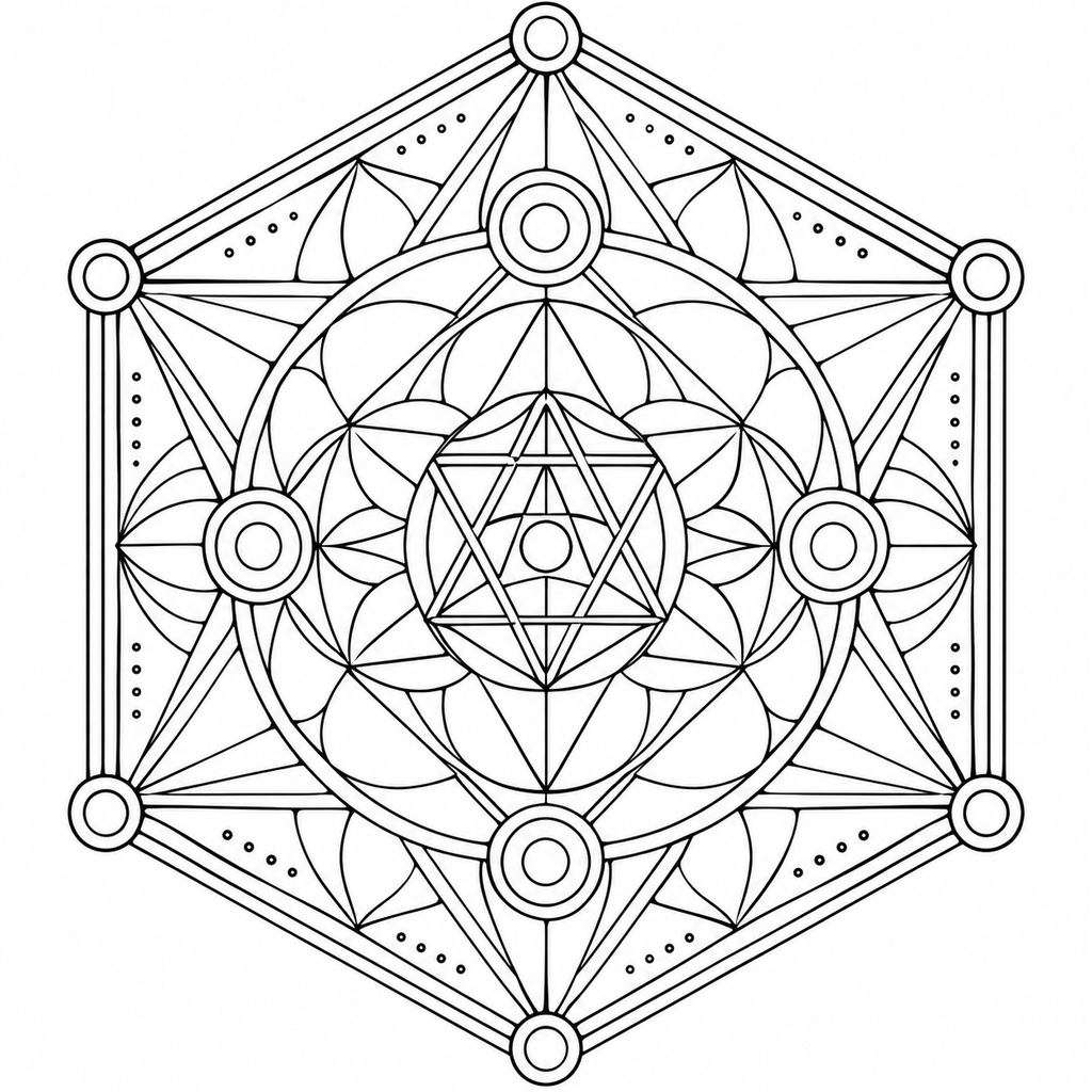 Pack 10 Mandalas Zen à Colorier – Pages Coloriage Adulte Anti-stress PNG | Téléchargement Instantané