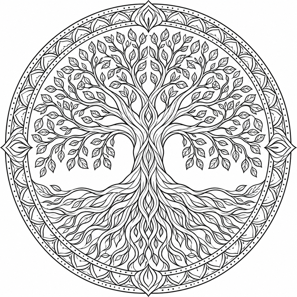 Pack 10 Mandalas Zen à Colorier – Pages Coloriage Adulte Anti-stress PNG | Téléchargement Instantané