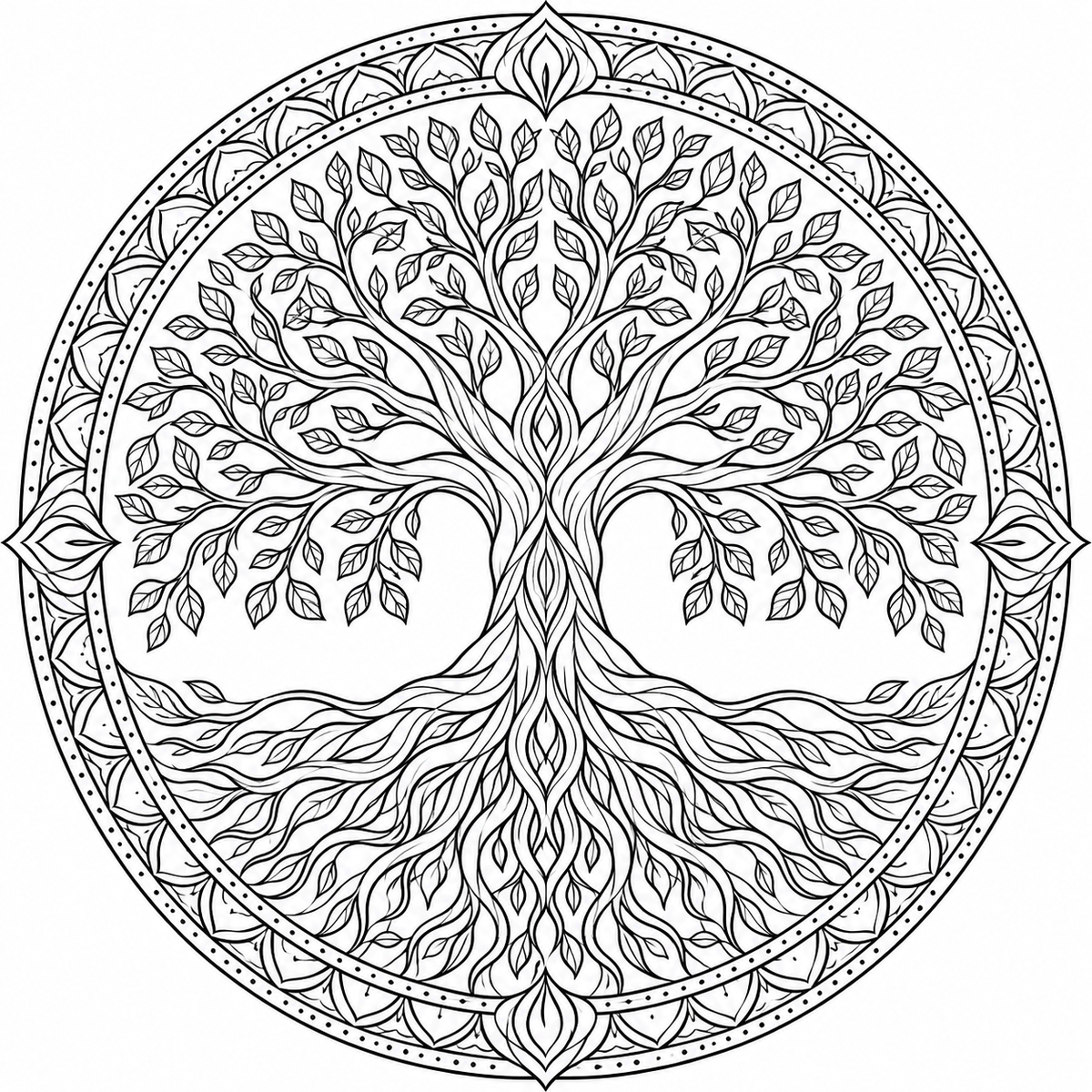 Pack 10 Mandalas Zen à Colorier – Pages Coloriage Adulte Anti-stress PNG | Téléchargement Instantané